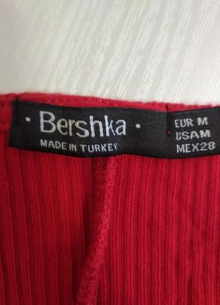 Платье трикотажное в рубчик,  bershka4 фото