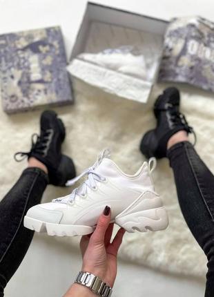 Женские кроссовки dior d-connect sneaker