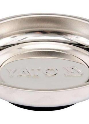 Магнітна тарілка миска нержавіюча сталь 110 мм yato yt-082954 фото