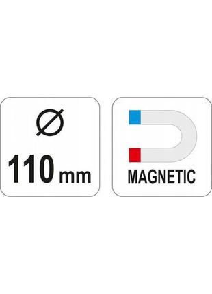 Магнітна тарілка миска нержавіюча сталь 110 мм yato yt-082956 фото