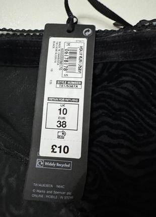 Новые невероятные трусики шикарные marks &amp; spencer черные модные стильные бархат3 фото