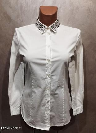 Ідеальна бавовняна сорочка з декором англійського бренду лакшері клас burberry