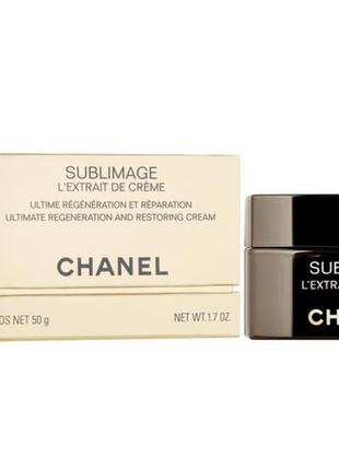 Chanel sublimage l`extrait de creme крем для регенерации кожи лица6 фото