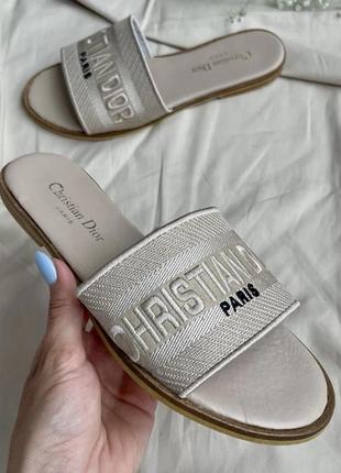 Christian dior slides ‘beige’