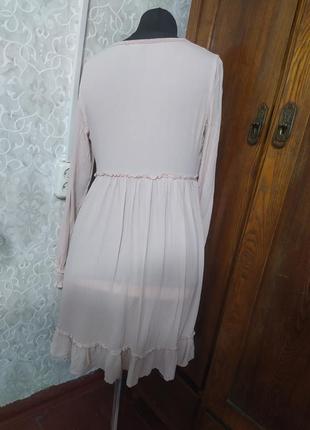 Нежное платье розовое5 фото