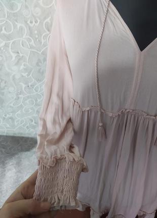 Нежное платье розовое4 фото