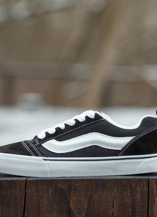 Vans knu skool black white8 фото