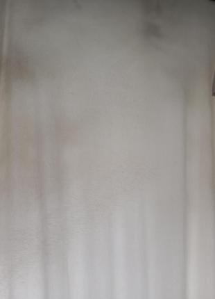Плаття-сорочка сорочка з відкритими плечима розрізом у смужку фірмове молочного кольору10 фото