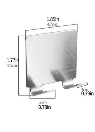 Тримач для бритви настінний із неіржавкої сталі. гачок для ванної кімнати3 фото