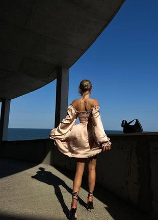 Ніжна і легка сукня зачарує з першого погляду 🤤,ця сукня подарує вам впевненість і жіночій привабливості ❤️спинка шпульна резинка .8 фото