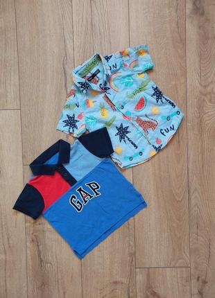 Футболка поло сорочка gap 18 24 міс рубашка