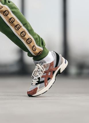 Asics gel-1130 x hal studio grey brown black ❤️36рр-45рр❤️ кроссовки мужские ассикс, кроссовки мужские демисезонные ассикс, жемчужные кроссовки