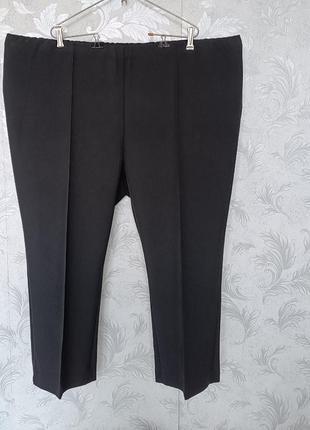 Р 30 / 64-66 стильные базовые черные штаны брюки стрейчевые батал большие новые julipa2 фото