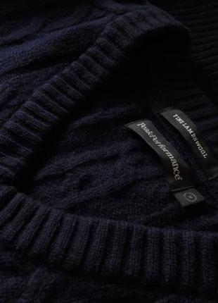 Пуловер слим темно-синий шерсть lambswool 'peak performance' 48-50р4 фото