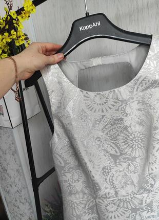 Платье белое серебряное коротенькое праздничное на свадьбы 💒 👰🪷2 фото
