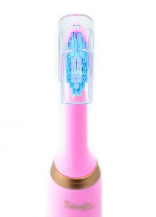 Электрическая зубная щетка shuke sk-601 аккумуляторная розовая3 фото