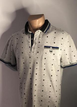 💀серое классическое поло-футболка “kaporal”💀