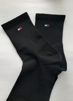Шкарпетки чоловічі високі однотонні з брендовим значком з резинкою в рубчик україна2 фото