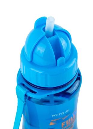 Пляшечка для води kite hot wheels hw24-399, 350 мл, синя2 фото