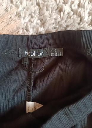 Лосины в рубчик boohoo 🖤4 фото