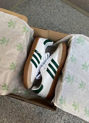 Кросівки adidas samba white green9 фото