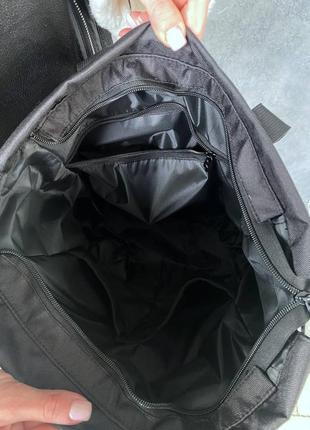 Жіночий рюкзак, сумка шопер, чорний, місткий4 фото