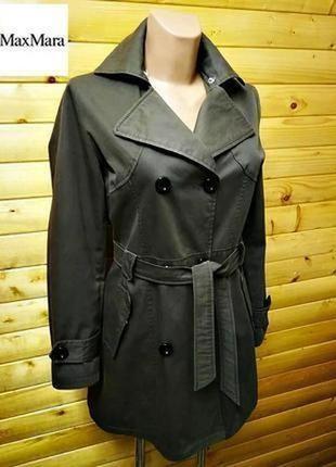 Классический элегантный плащ модного дорогого итальянского бренда max mara