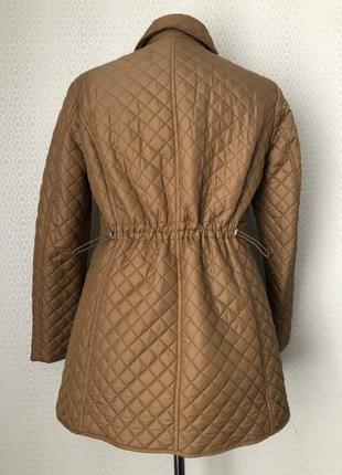 Длинная стёганая бежевая куртка от best connection, размер 46, укр 52-54-564 фото