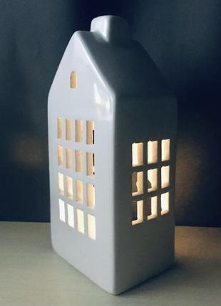 Декор, подсвечник, керамический домик польша