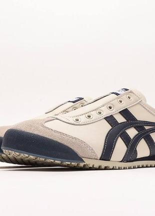 Женские кроссовки бежевые в стиле onitsuka tiger mexico 66 birtch piacoat8 фото