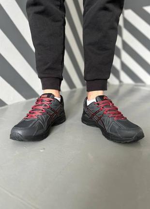 Кросівки asics gel-kahana 8 black red2 фото