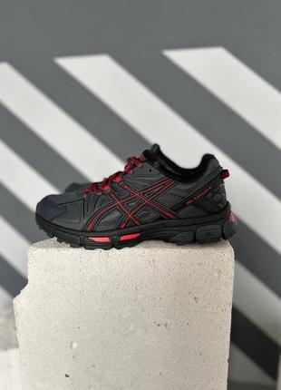 Кросівки asics gel-kahana 8 black red9 фото