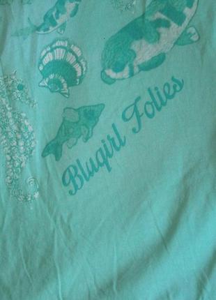 Blugirl folies футболка с морским принтом2 фото