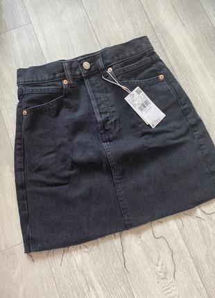 Спідниця джинсова, спідниця трапеція джинс, rachel юбка джинсовая трапеция mango5 фото