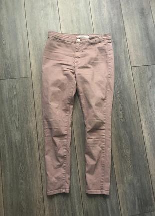 Укорочені пудрові джинси mango s-m