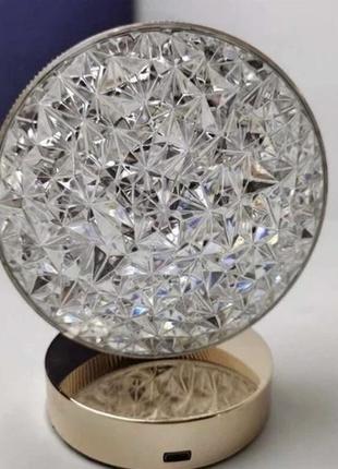 Настольная лампа с кристаллами2 фото