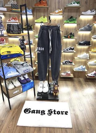 Штани amiri logo faded black