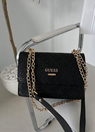 Guess heart black logo/женская сумка/жіноча сумка/женская сумочка