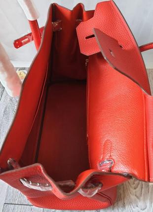 Красная сумка кожа люкс5 фото