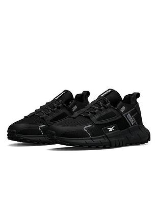 Мужские кроссовки reebok zig kinetica edge black white