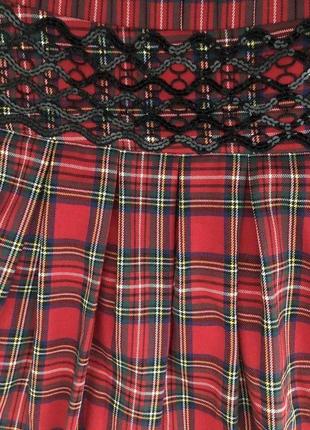Новая (с этикеткой) супер-эффектная юбка шотландка от укр бренда ukreina, размер укр 60 (62-64)6 фото