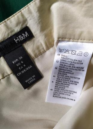 Шовкова спідниця з рюшами оборками h&m в стилі Need valentino, молочний шовк бавовна, батистовая6 фото