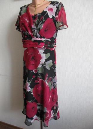 Платье в цветочный принт amanda marshall3 фото