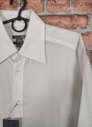 Рубашка белая классическая h&amp;m