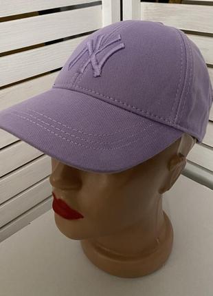 Бейсболка нью йорк,лаванда,коттон,