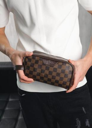 Женский клатч louis vuitton чорний, луи витон стильный брендовый сумка мужская для денег, кошелек