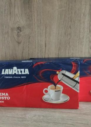 Итальянский молотый кофе lavazza crema e gusto classico.