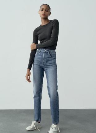 Джинси zara comfort mom fit1 фото