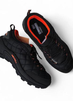 Мужские кроссовки merrell ice cap moc termo с оранжком.