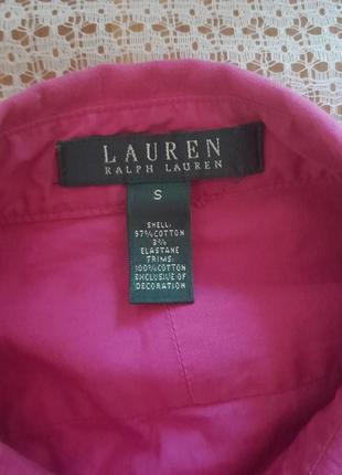 Яскрава сорочка блуза кольору фуксії lauren ralph lauren6 фото